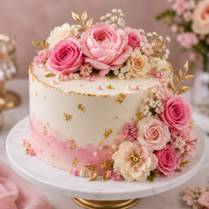 Designer Floral Cake