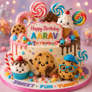Candy & Cookie Cake