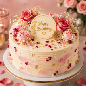 Rose Honey Designer Cake
